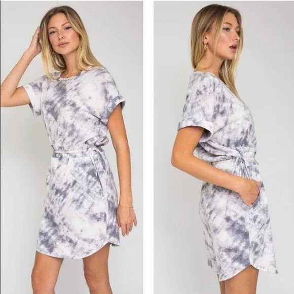 Easy Going Mood Tie Dye Mini Dress - Picture 2 of 4